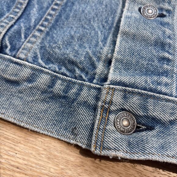 VINTAGE 70s Levis 70505 0217 Denim Jean Jacket USA MADE Coat 38 - Picture 10 of 15